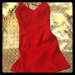 Red halter  dress